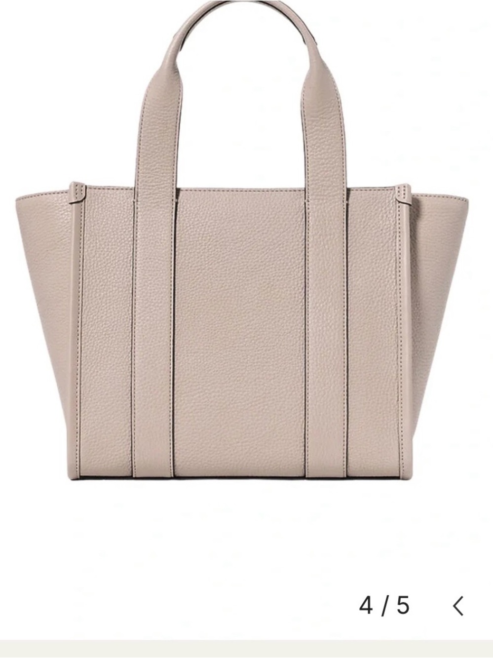 kate spade Blush Taupe Pebbled Leather Tote with Detachable Strap - Picture 4 of 8